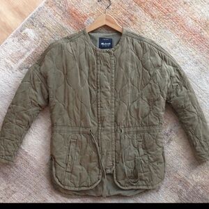 Madewell Quilted Olive Green Jacket